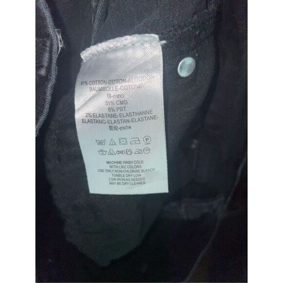 Free People Faded Black Distressed Skinny Jean - Picture 12 of 15